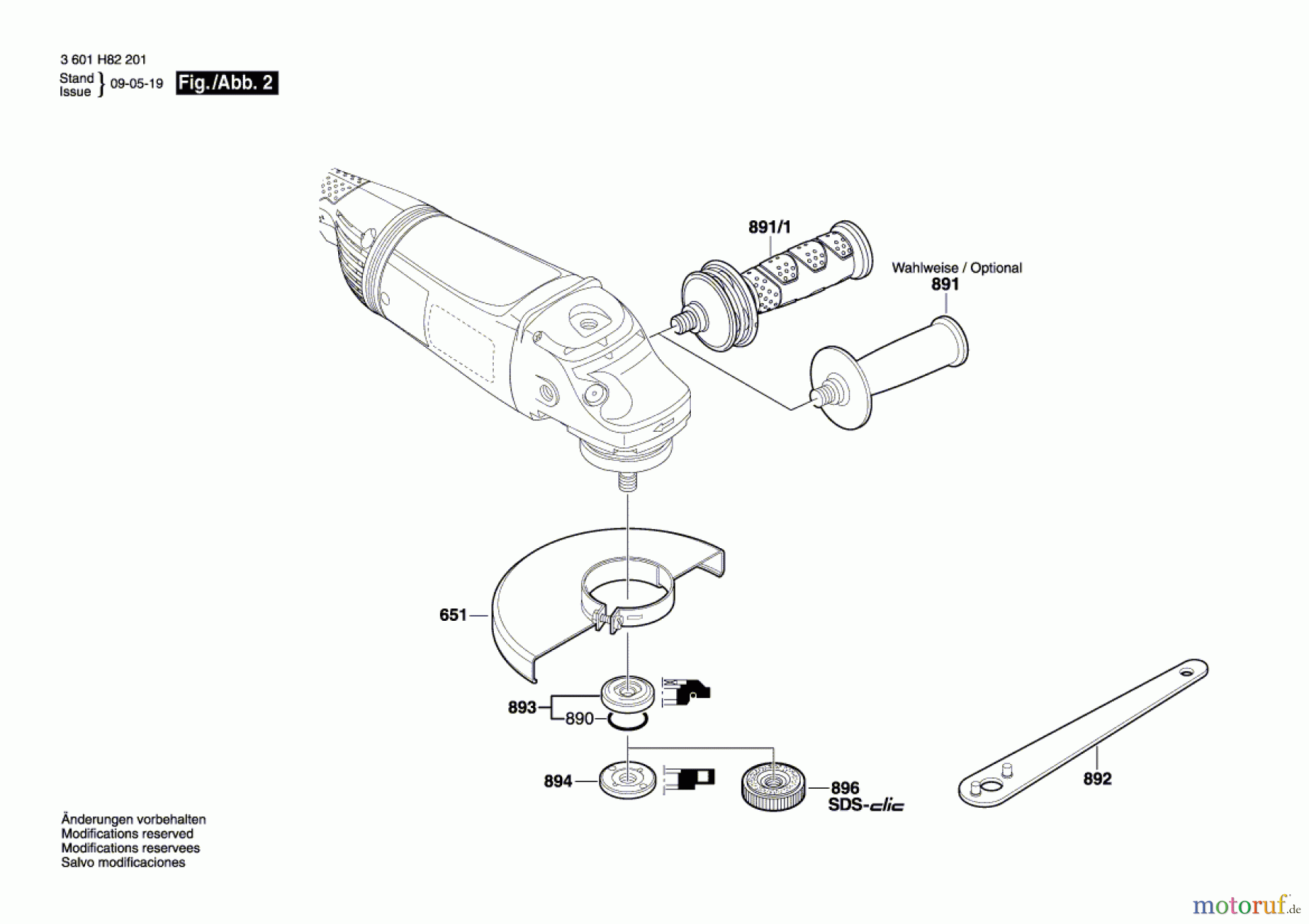  Bosch Werkzeug Winkelschleifer GWS 22-230 JH Seite 2