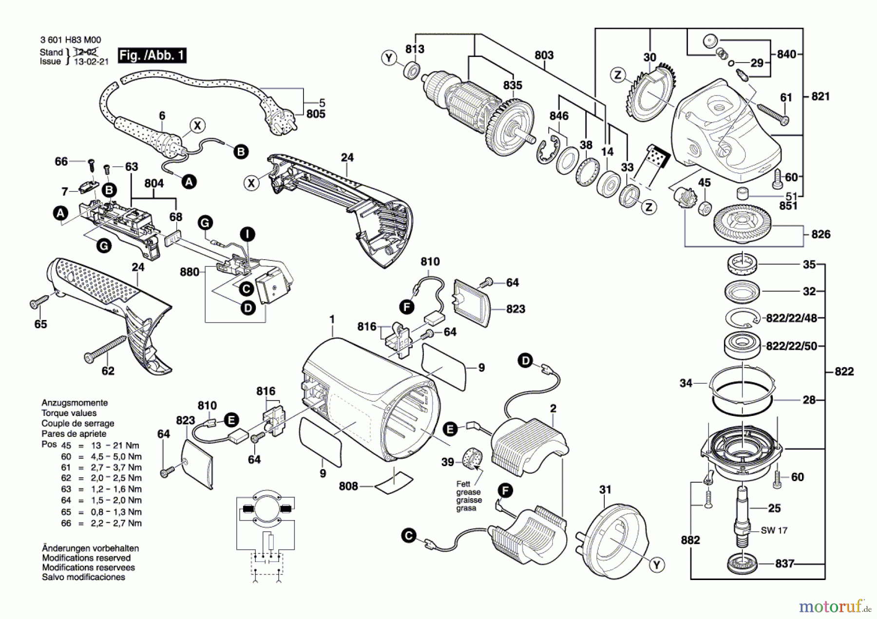  Bosch Werkzeug Winkelschleifer GWS 24-180 JH Seite 1