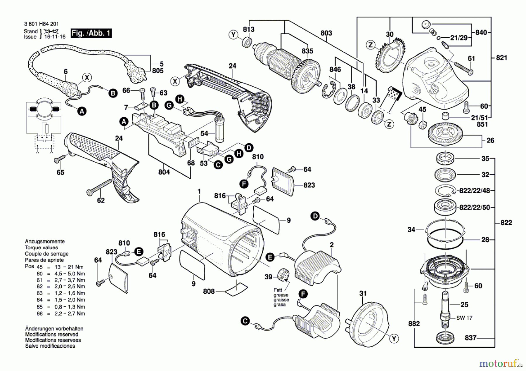  Bosch Werkzeug Winkelschleifer GWS 24-230 JH Seite 1