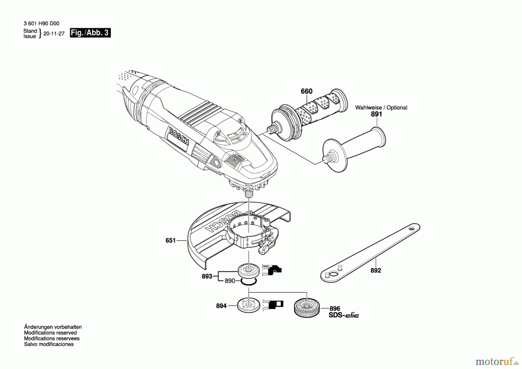  Bosch Werkzeug Winkelschleifer GWS 22-180 LVI Seite 3