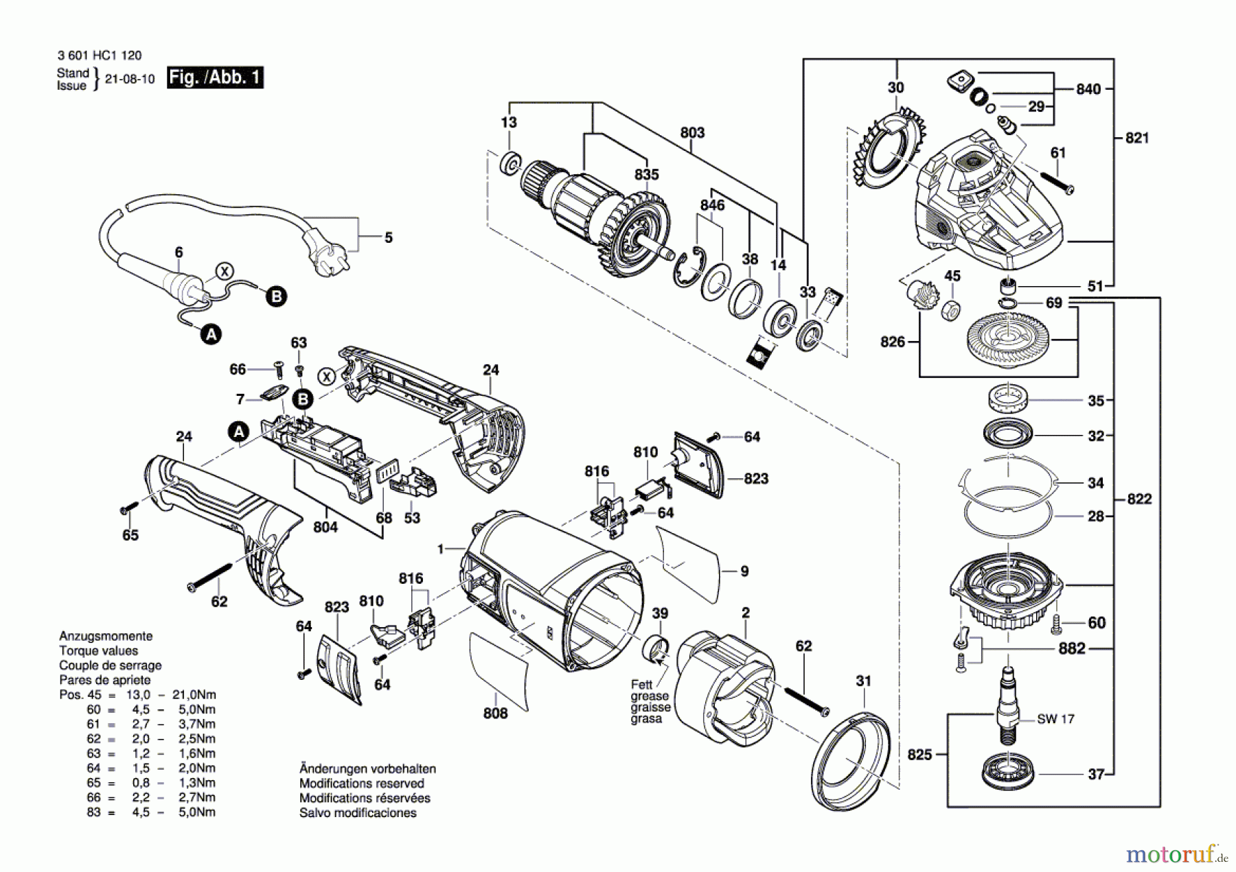  Bosch Werkzeug Winkelschleifer GWS 20-230 P Seite 1