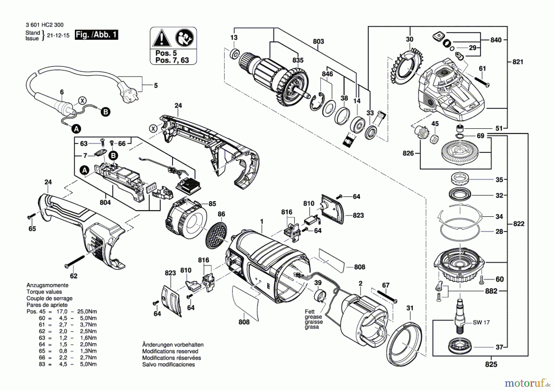  Bosch Werkzeug Winkelschleifer GWS 24-180JZ Seite 1