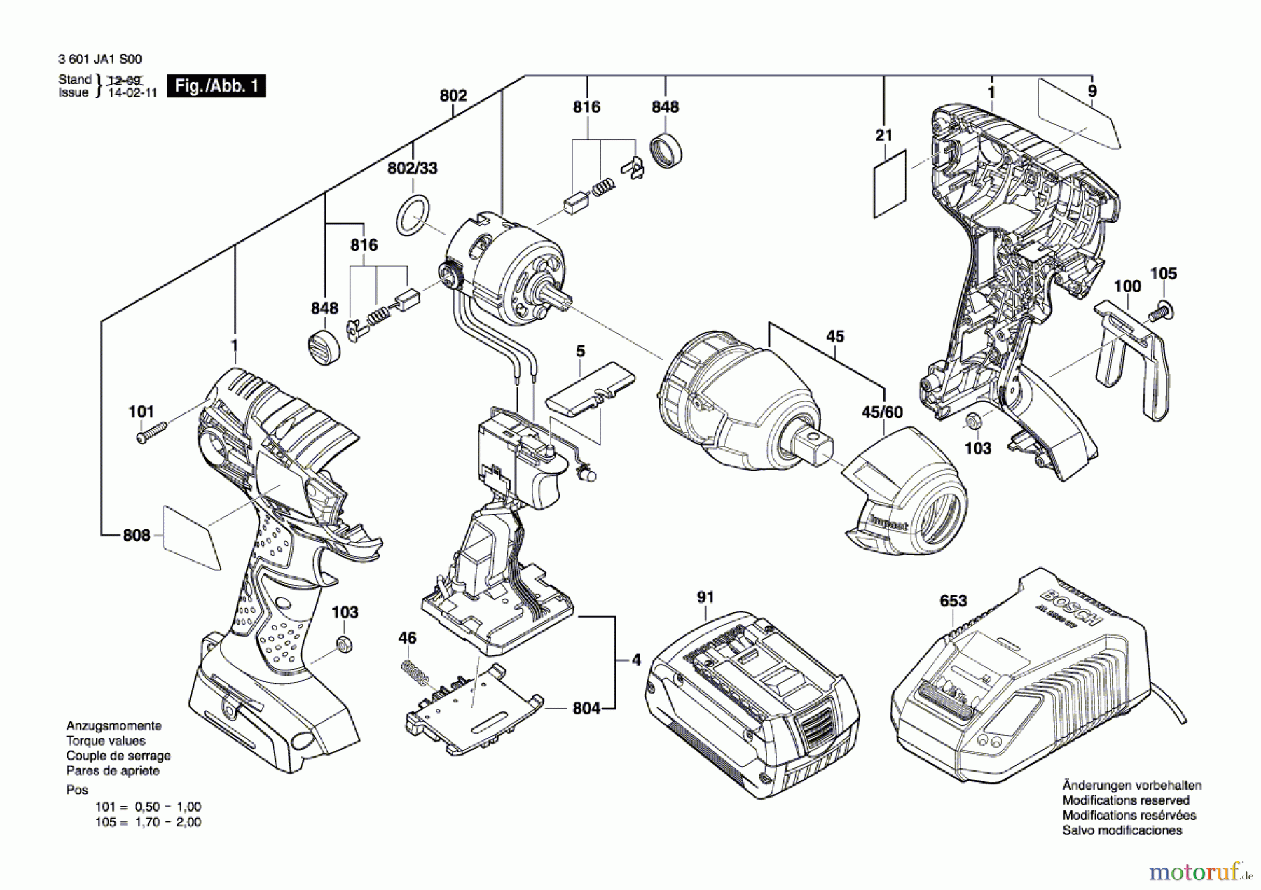  Bosch Werkzeug Schlagschrauber GDS 18 V-LI Seite 1