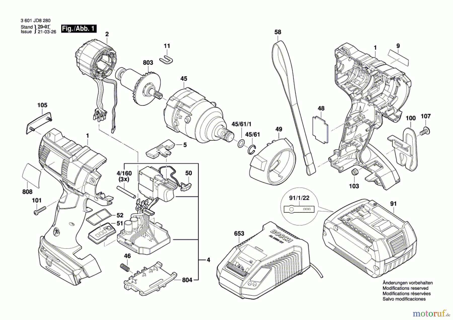  Bosch Werkzeug Schlagschrauber GDS18V-EC 300 ABR Seite 1