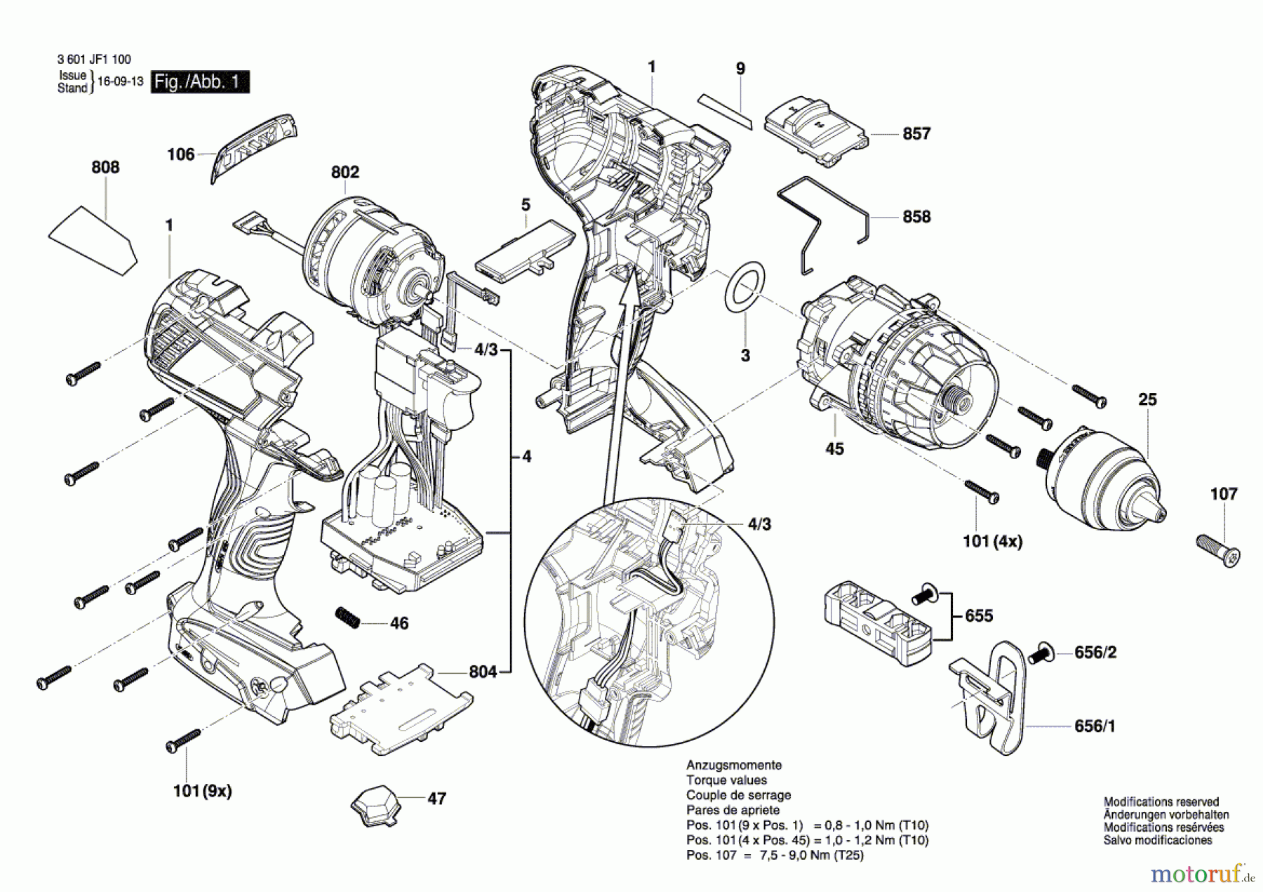  Bosch Akku Werkzeug Akku-Bohrschrauber GSB 14,4 VE-EC Seite 1