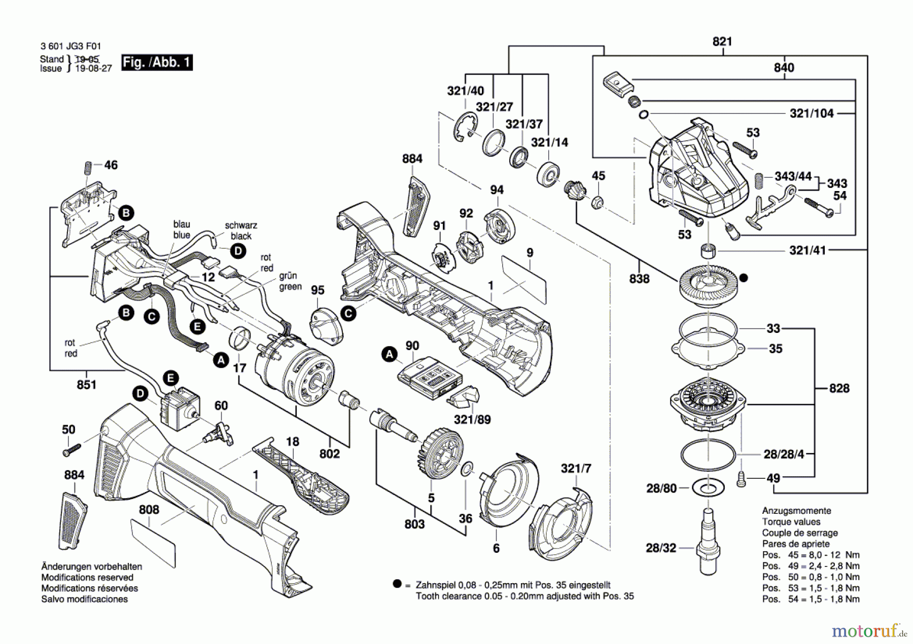  Bosch Akku Werkzeug Akku-Winkelschleifer GWS 18V-10 PSC Seite 1