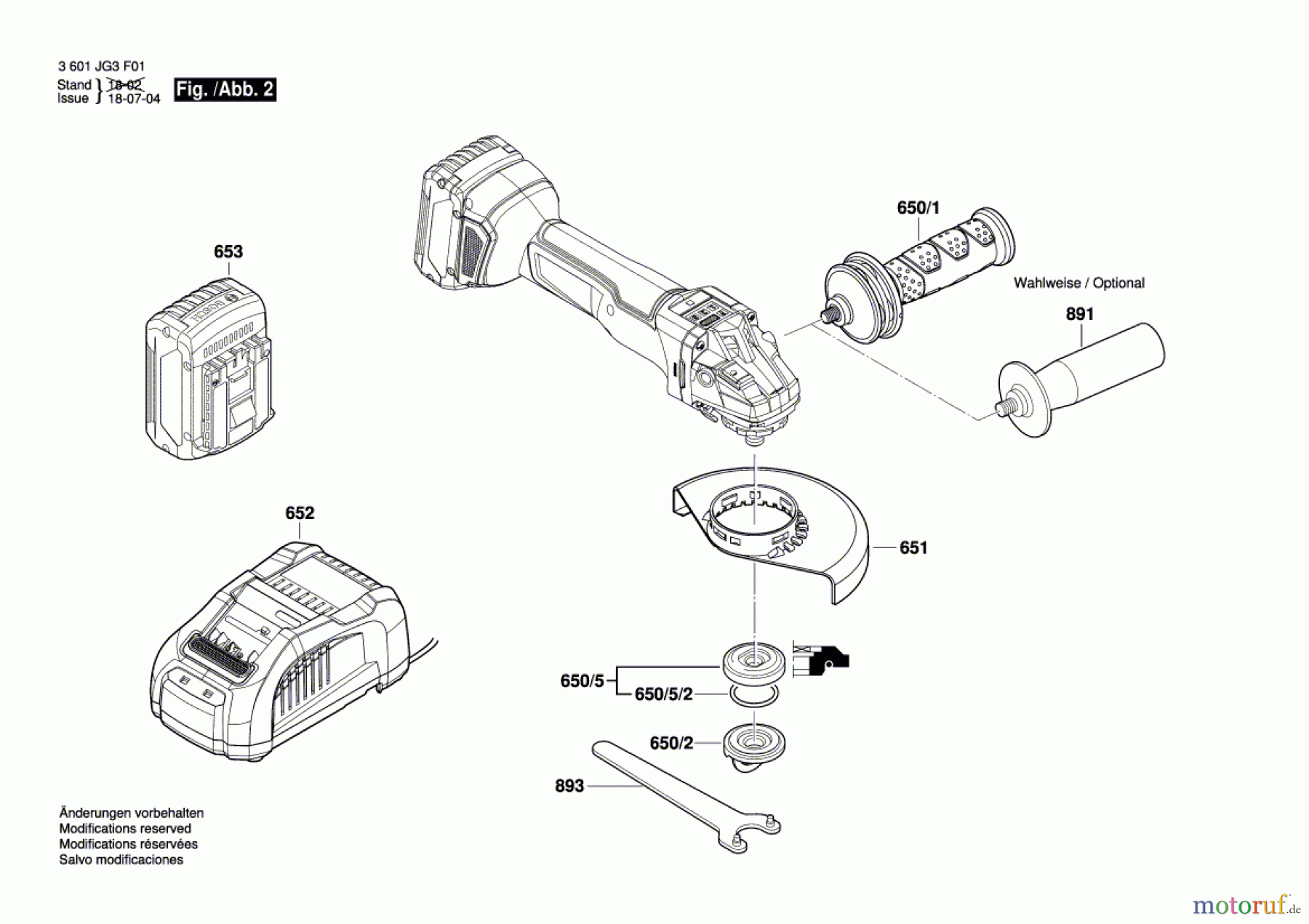  Bosch Akku Werkzeug Akku-Winkelschleifer GWS 18V-10 PSC Seite 2