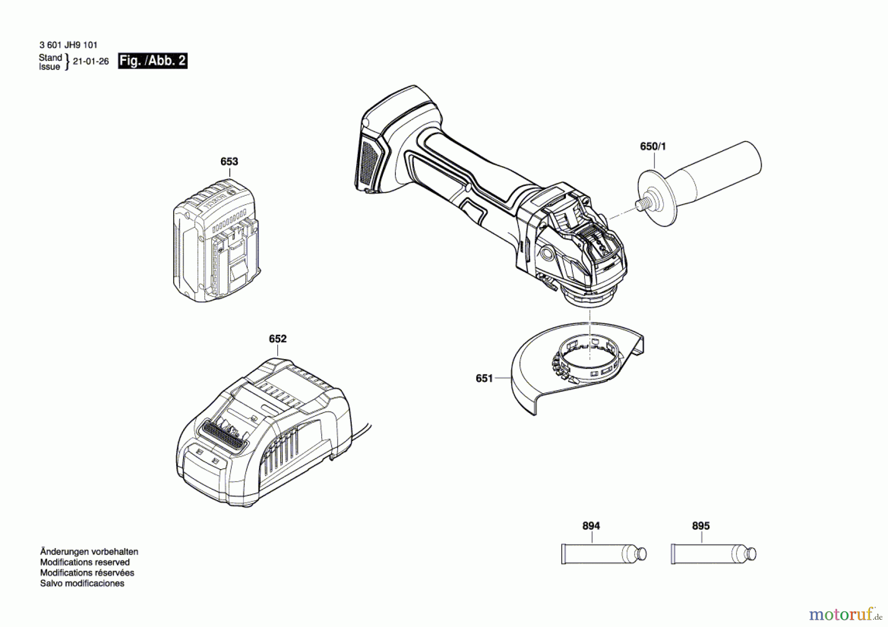  Bosch Akku Werkzeug Akku-Winkelschleifer GWX 18V-7 Seite 2