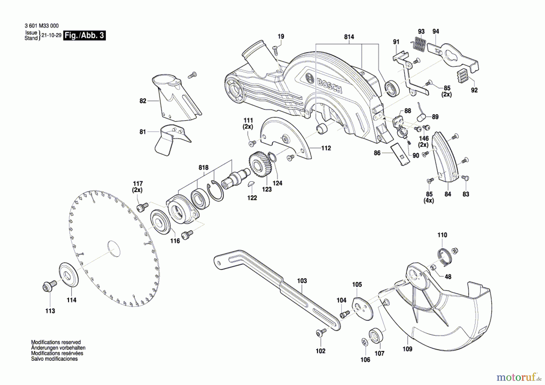  Bosch Werkzeug Kapp-/Gehrungssäge GCM 216 Seite 3