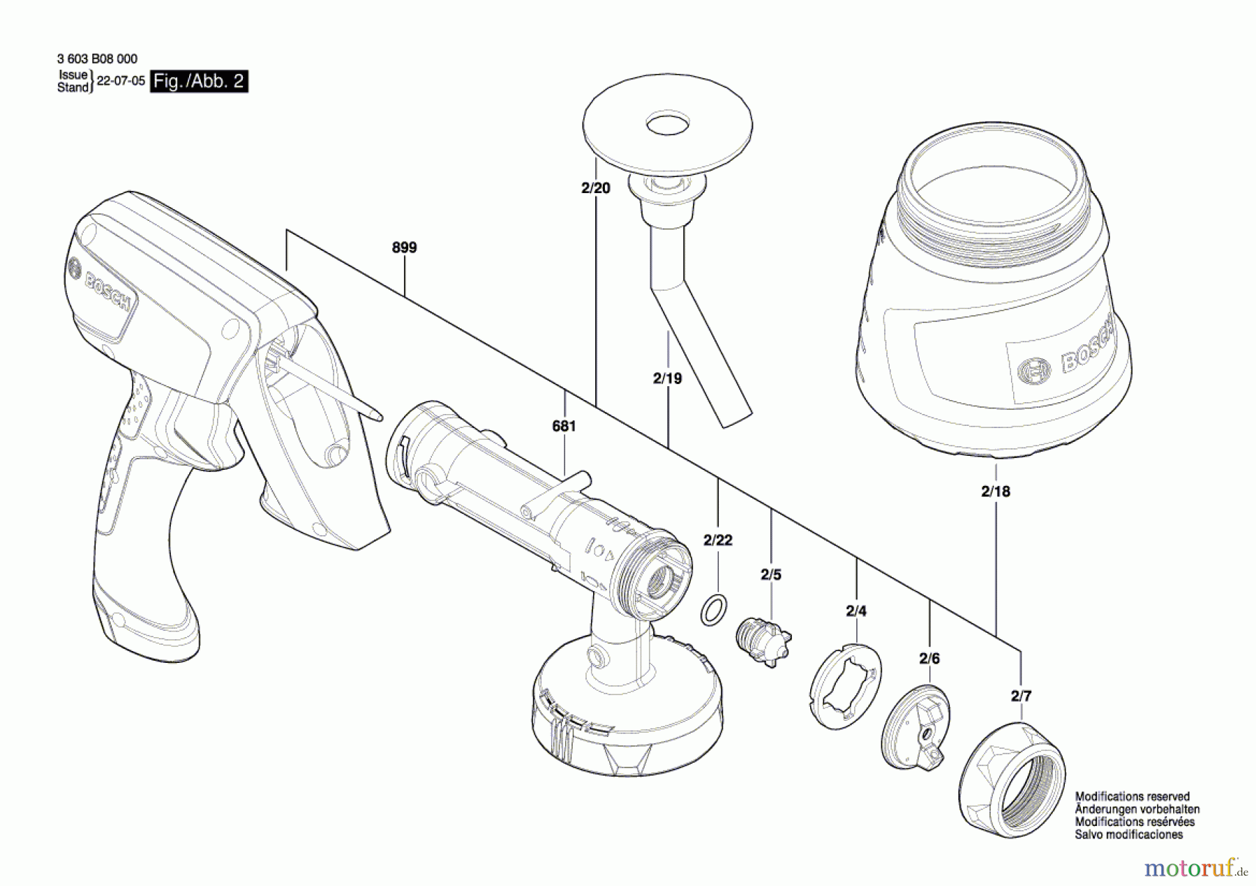  Bosch Wassertechnik Sprühpistole EasySpray 18V-100 Seite 2