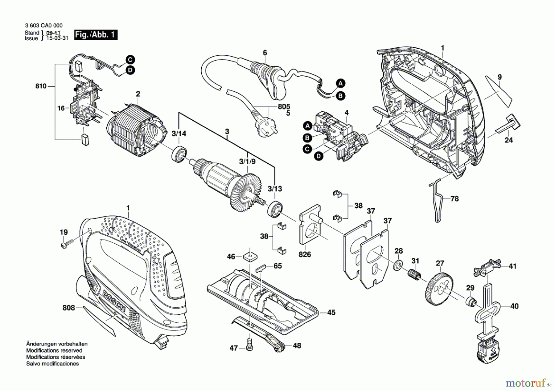  Bosch Werkzeug Stichsäge PST 700 E Seite 1