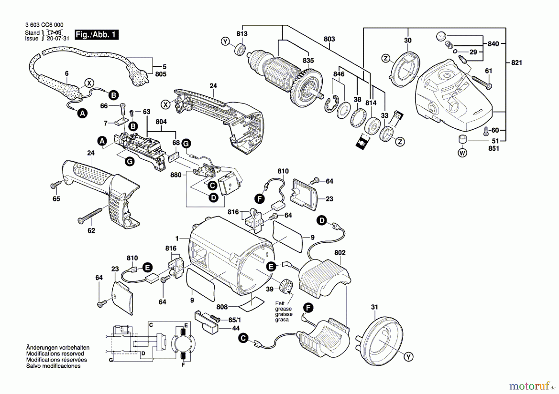  Bosch Werkzeug Winkelschleifer PWS 2000-230 JE Seite 1
