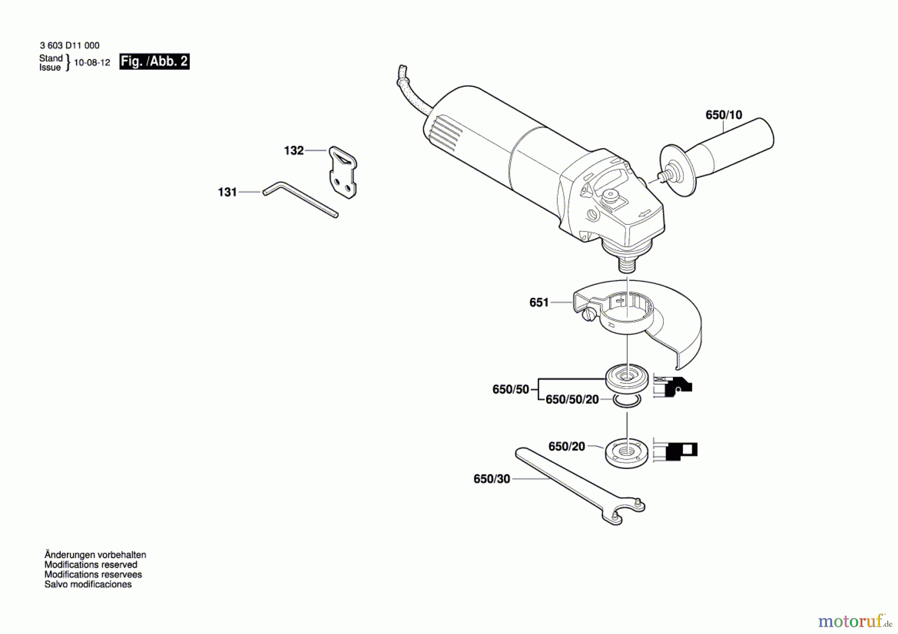  Bosch Werkzeug Winkelschleifer PWS 650 Seite 2