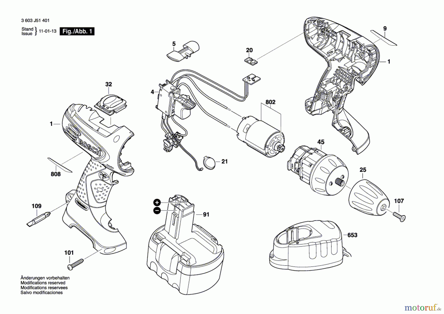  Bosch Akku Werkzeug Akku-Schrauber PSR 14,4-2 Seite 1