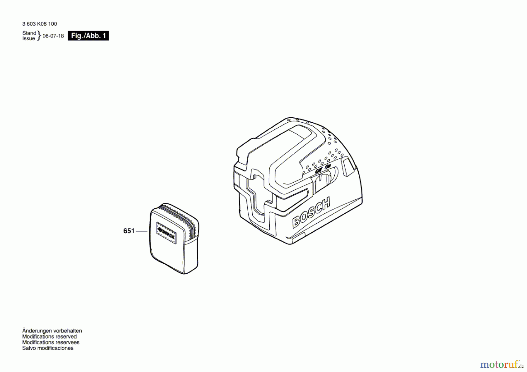  Bosch Werkzeug Linienlaser PCL 10 Seite 1