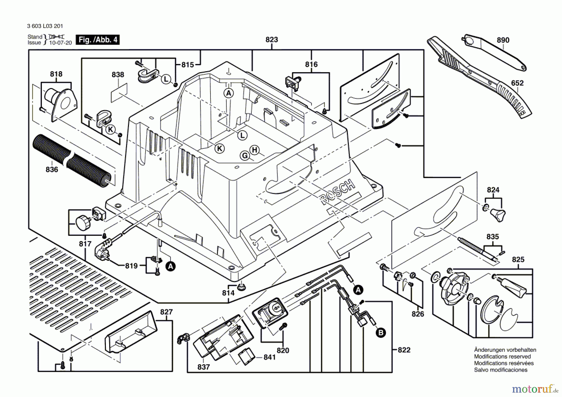  Bosch Werkzeug Tischkreissäge PTS 10 Seite 4