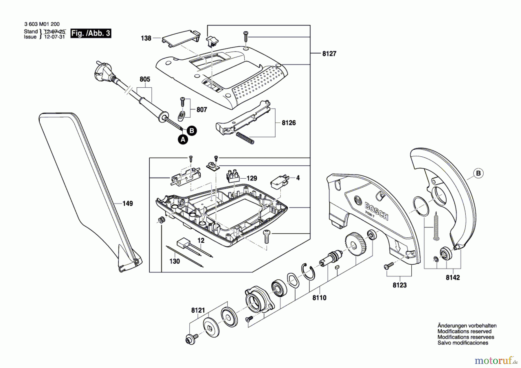  Bosch Werkzeug Kapp-/Gehrungssäge PCM 7 Seite 3