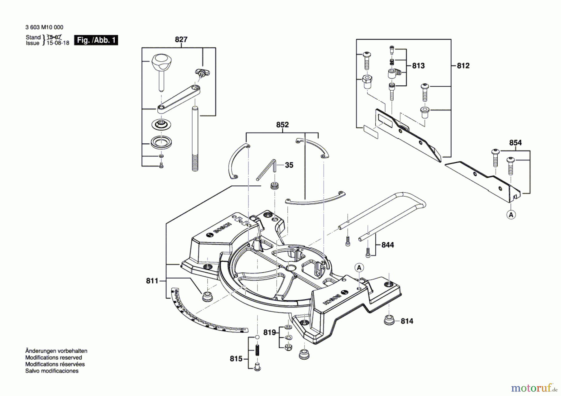  Bosch Werkzeug Kapp-/Gehrungssäge PCM 8 Seite 1