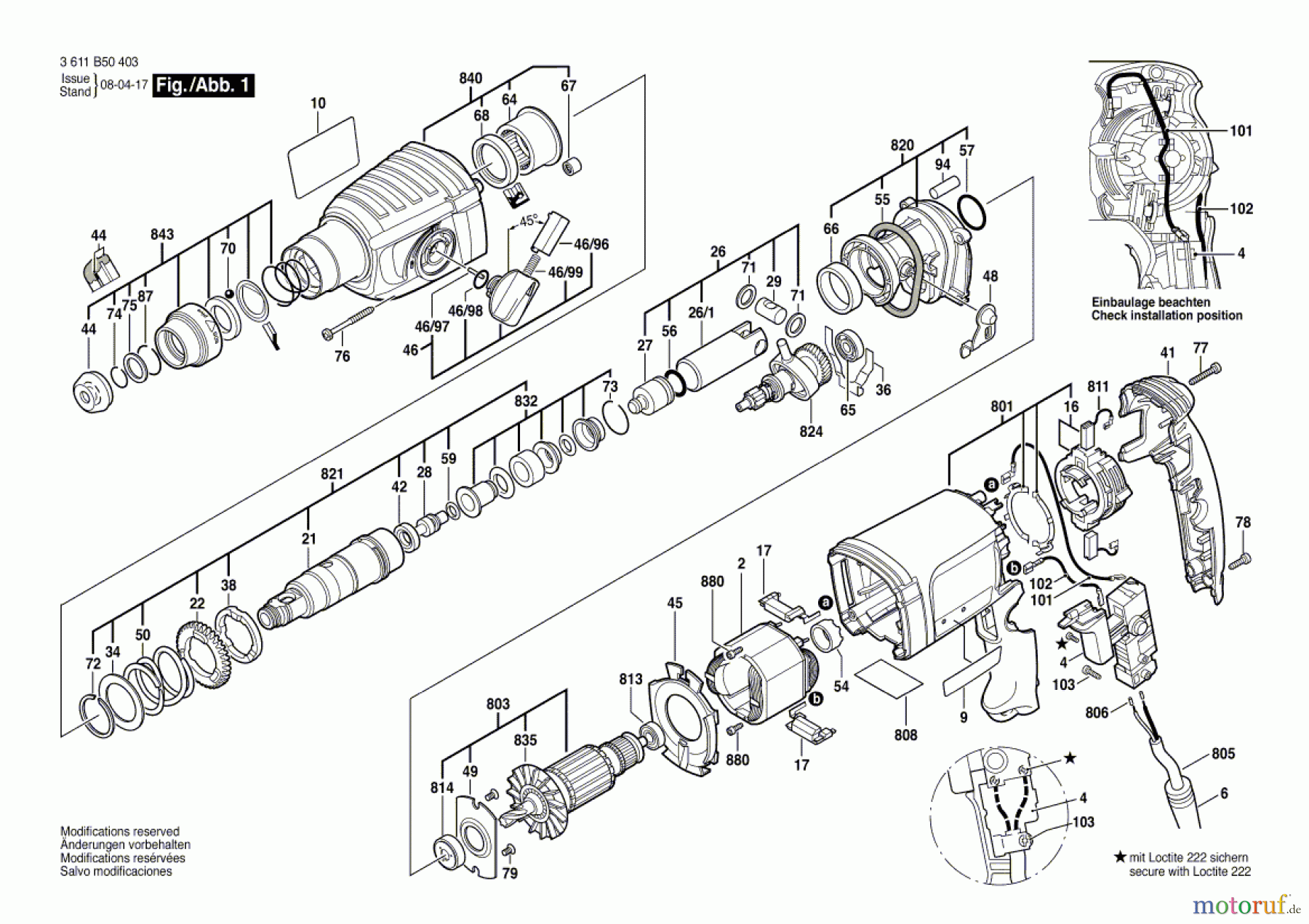  Bosch Werkzeug Bohrhammer 320 Seite 1