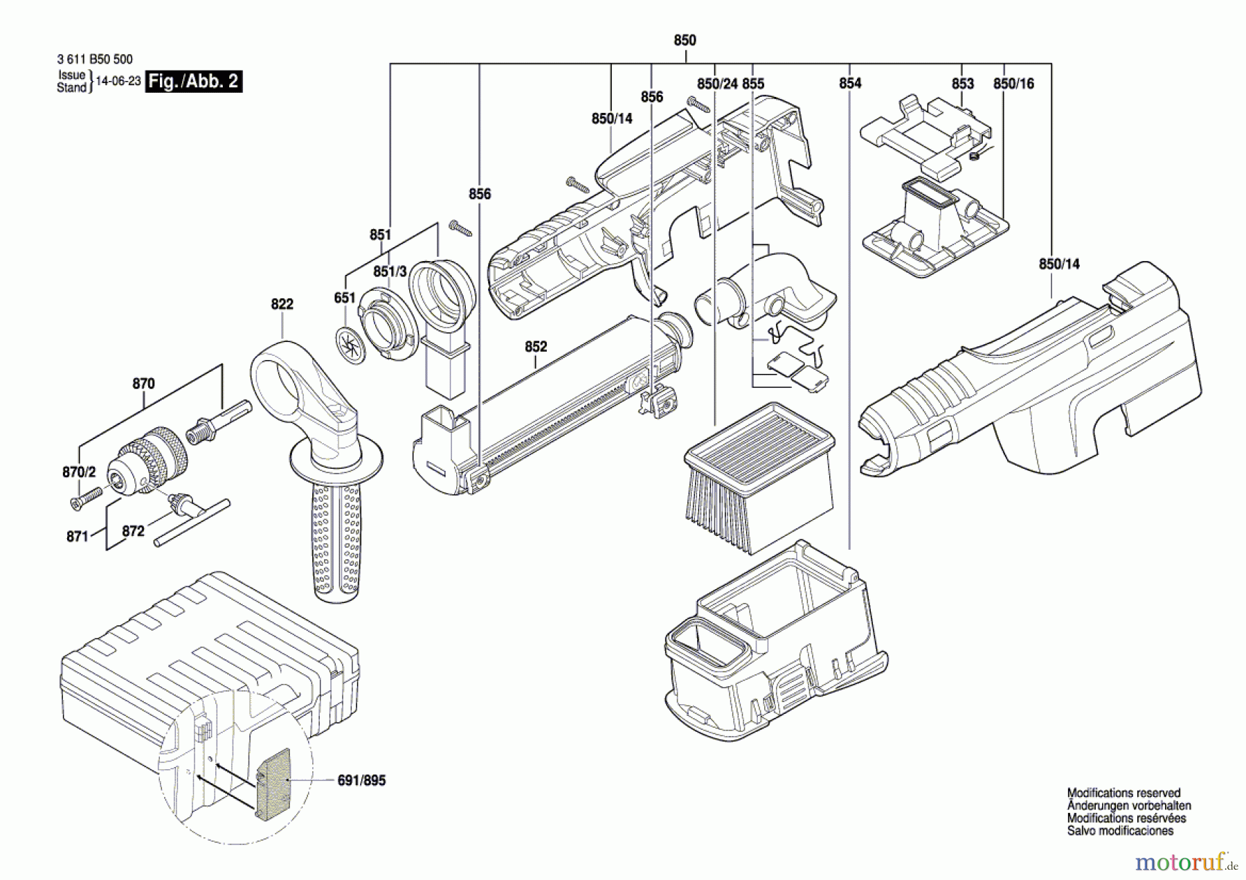  Bosch Werkzeug Bohrhammer GBH 2-23 REA Seite 2