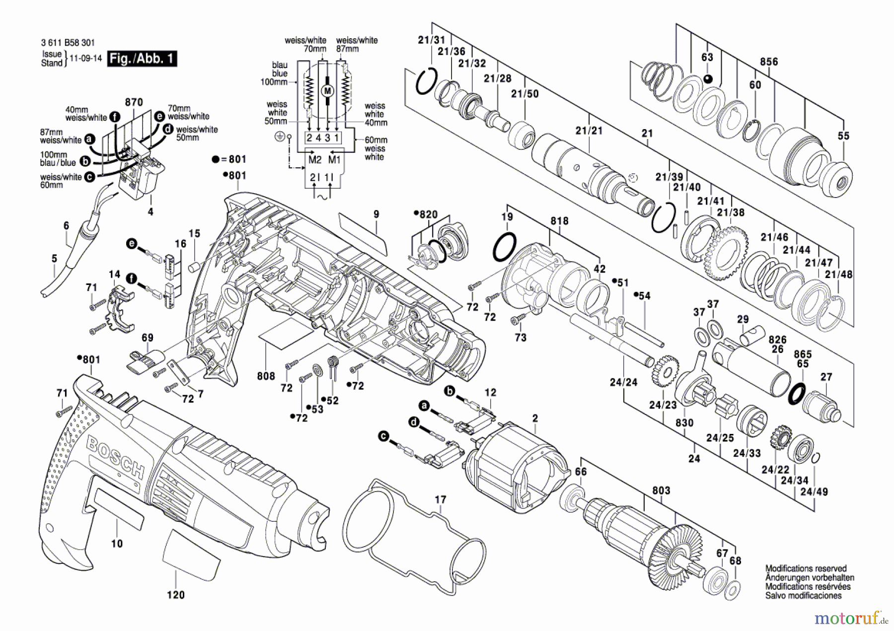  Bosch Werkzeug Bohrhammer GBH 2-18 RE Seite 1