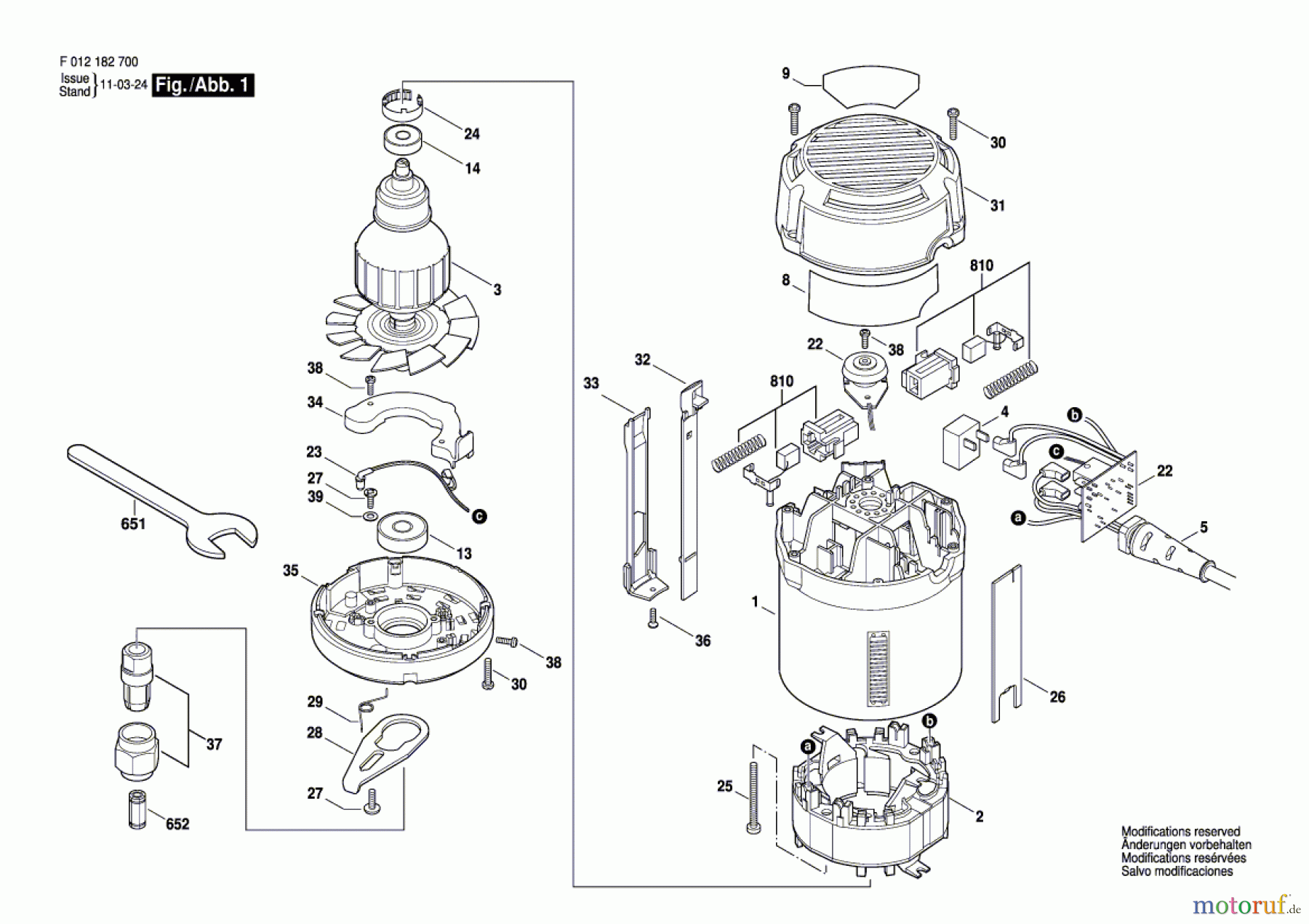  Bosch Werkzeug Oberfräse 1827 Seite 1