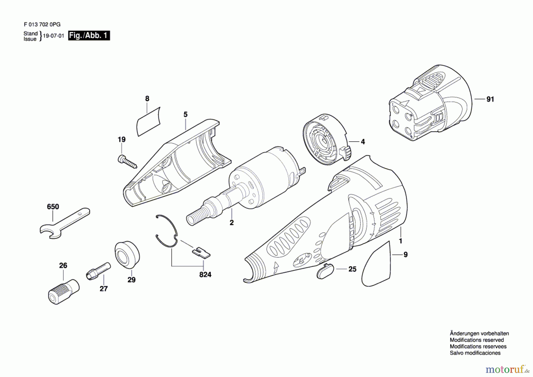  Bosch Werkzeug Drehwerkzeug 7020 Seite 1