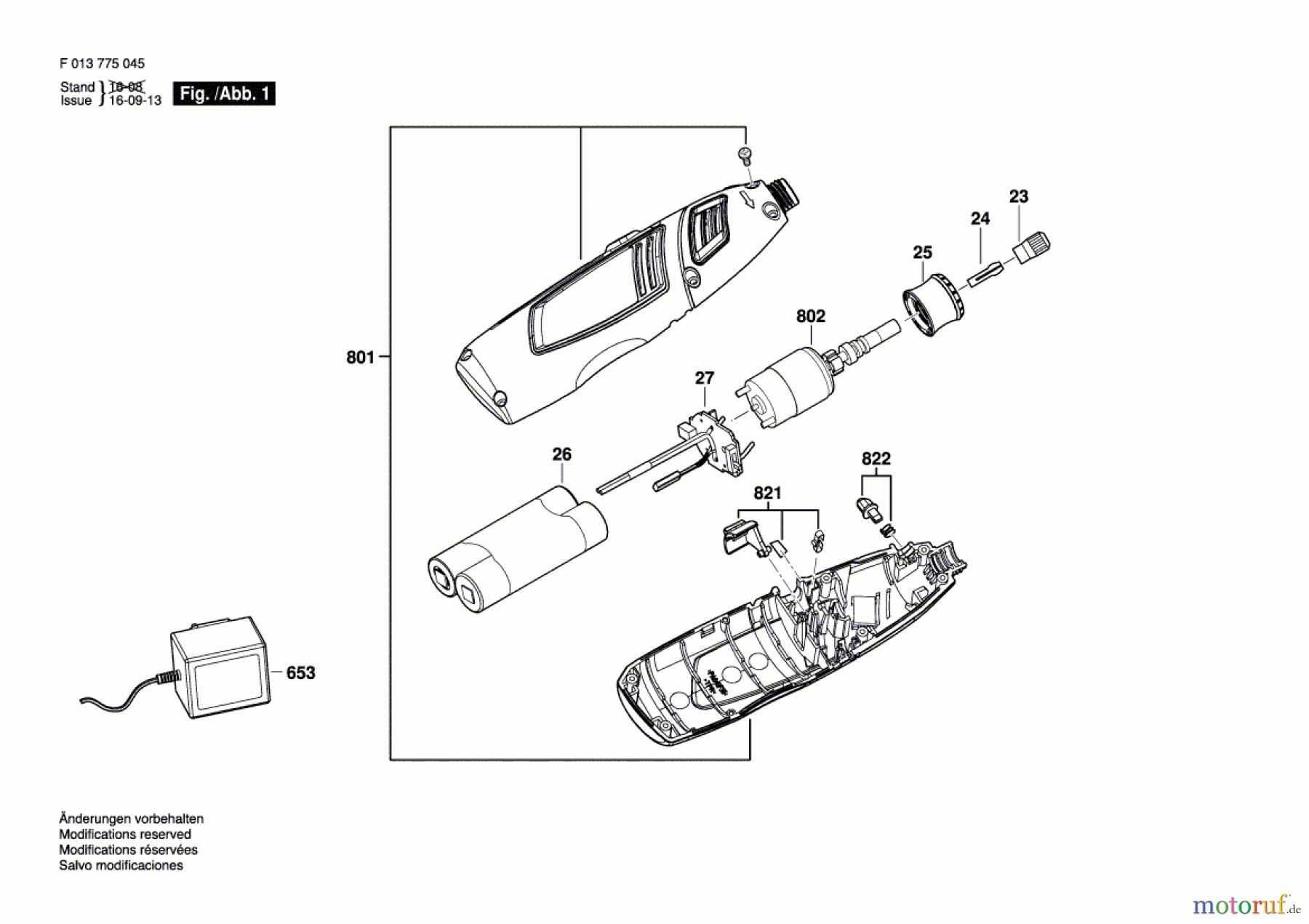  Bosch Werkzeug Drehwerkzeug 7750 Seite 1