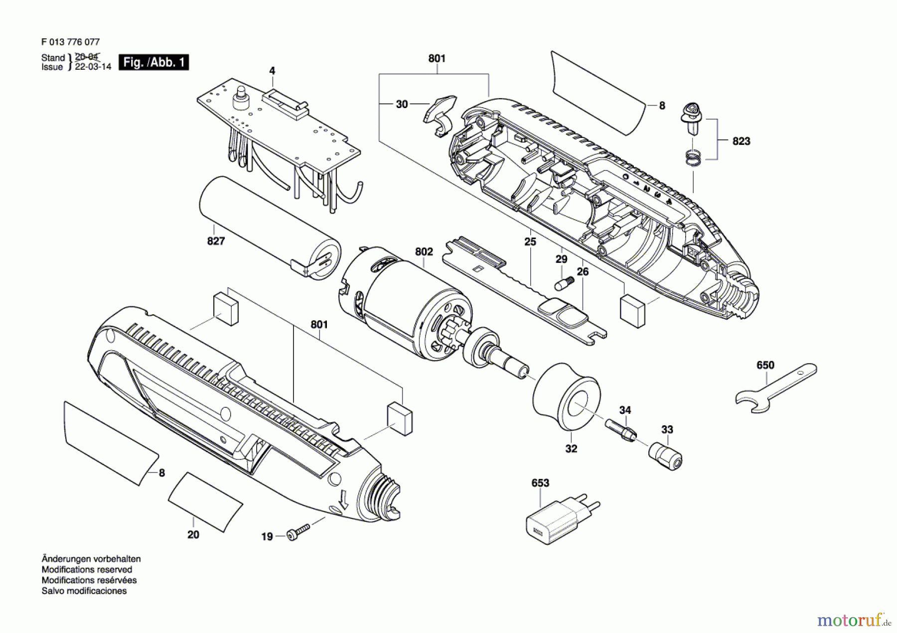  Bosch Werkzeug Drehwerkzeug 7760 Seite 1