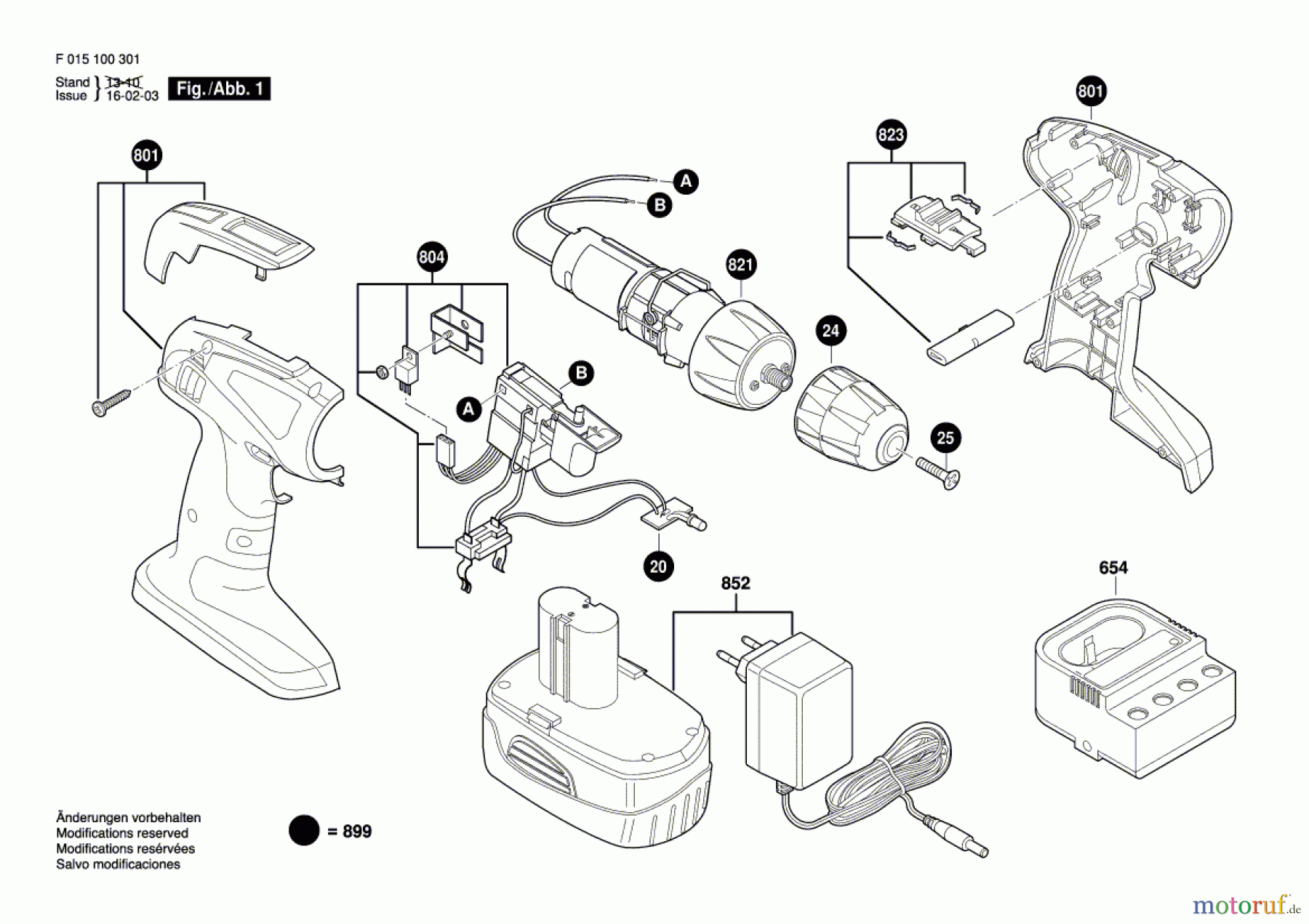  Bosch Akku Werkzeug Akku-Bohrschrauber 1003 Seite 1