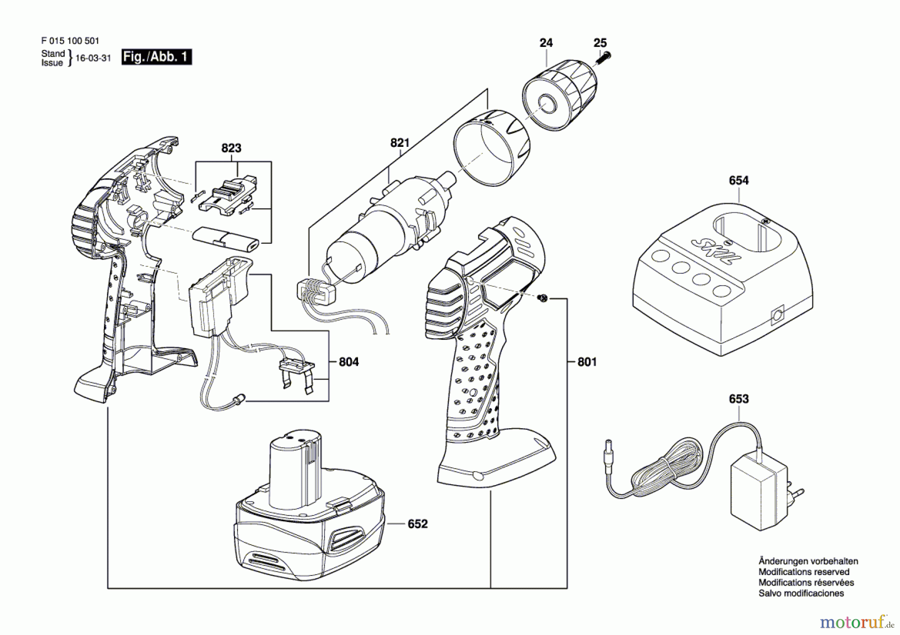  Bosch Akku Werkzeug Akku-Bohrschrauber 1005 Seite 1