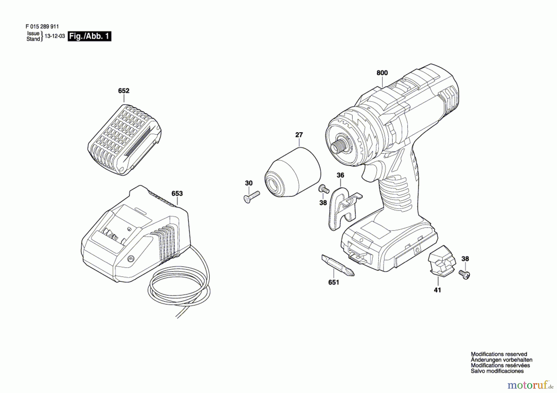  Bosch Akku Werkzeug Akku-Bohrschrauber 2899 Seite 1