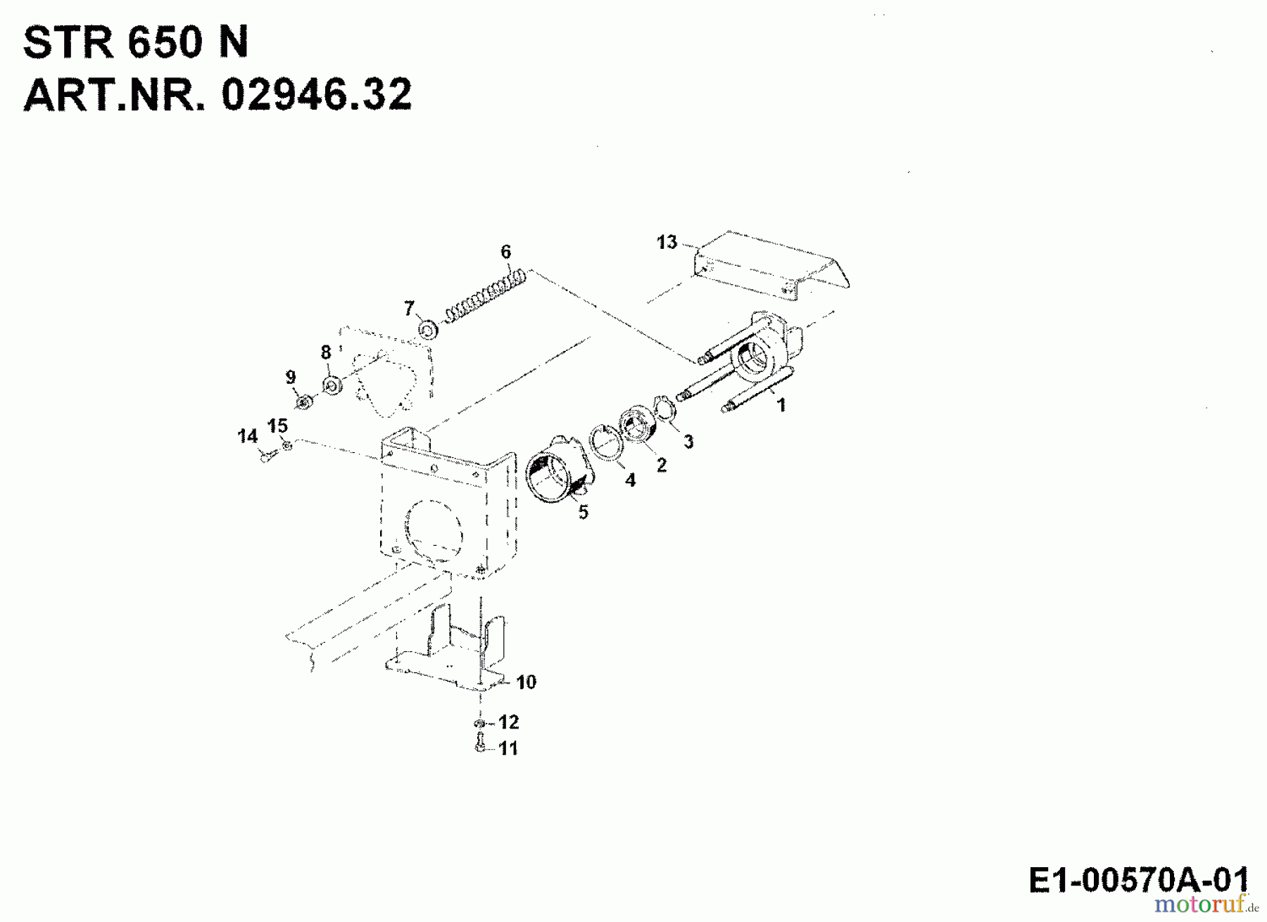 MTD Zubehör Zubehör Einachser Streuer STR 650 N mit RMS 650 für 550-750 02946.32 (1992) Grundgerät