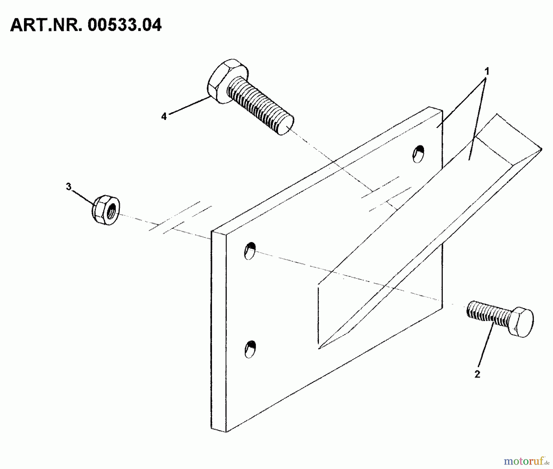  MTD Zubehör Zubehör Einachser Frontgewichtsträger für FGP ohne Bügelaufnahme für 550, 650 00533.04  (1989) Gewichtsträger