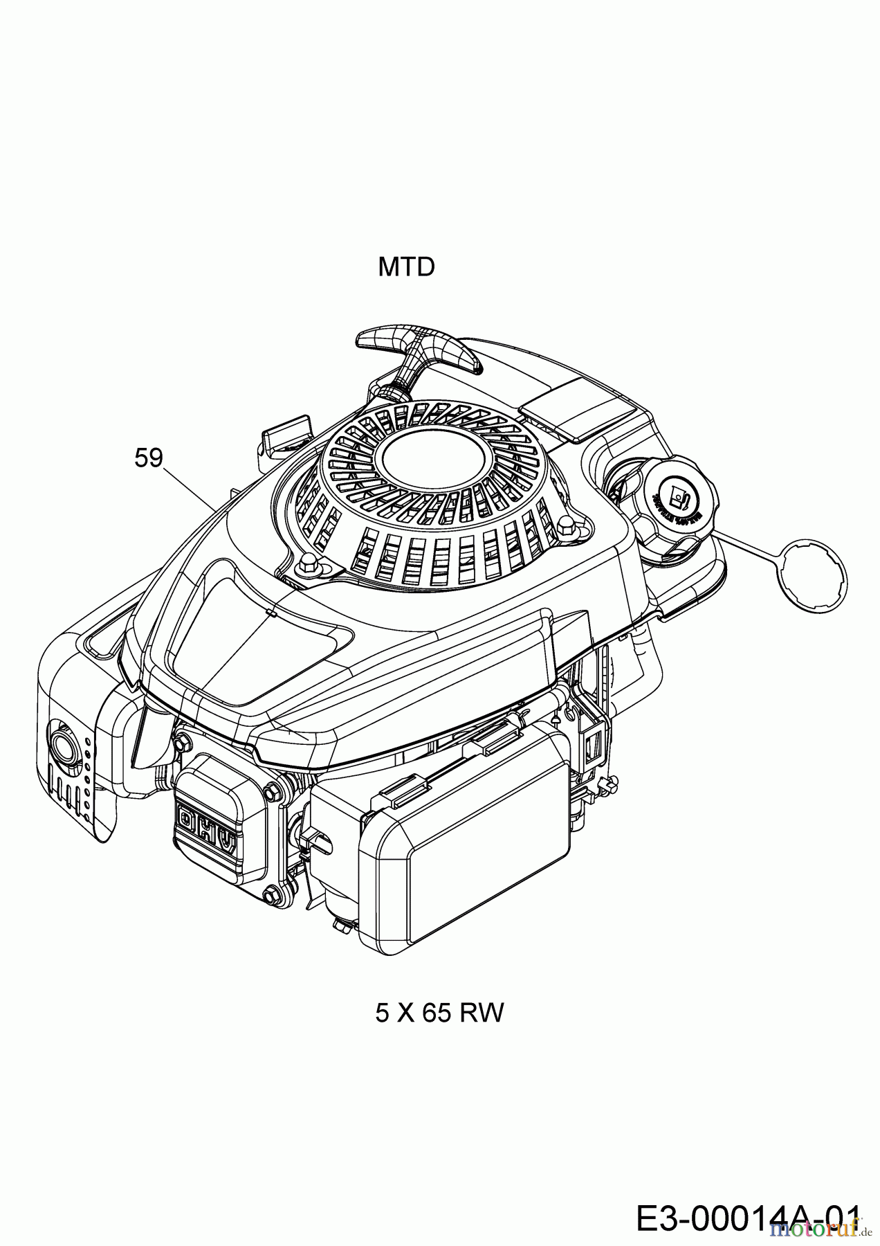  Cub Cadet Motormäher mit Antrieb LM1 DF53 12A-A02P603  (2018) Motor MTD