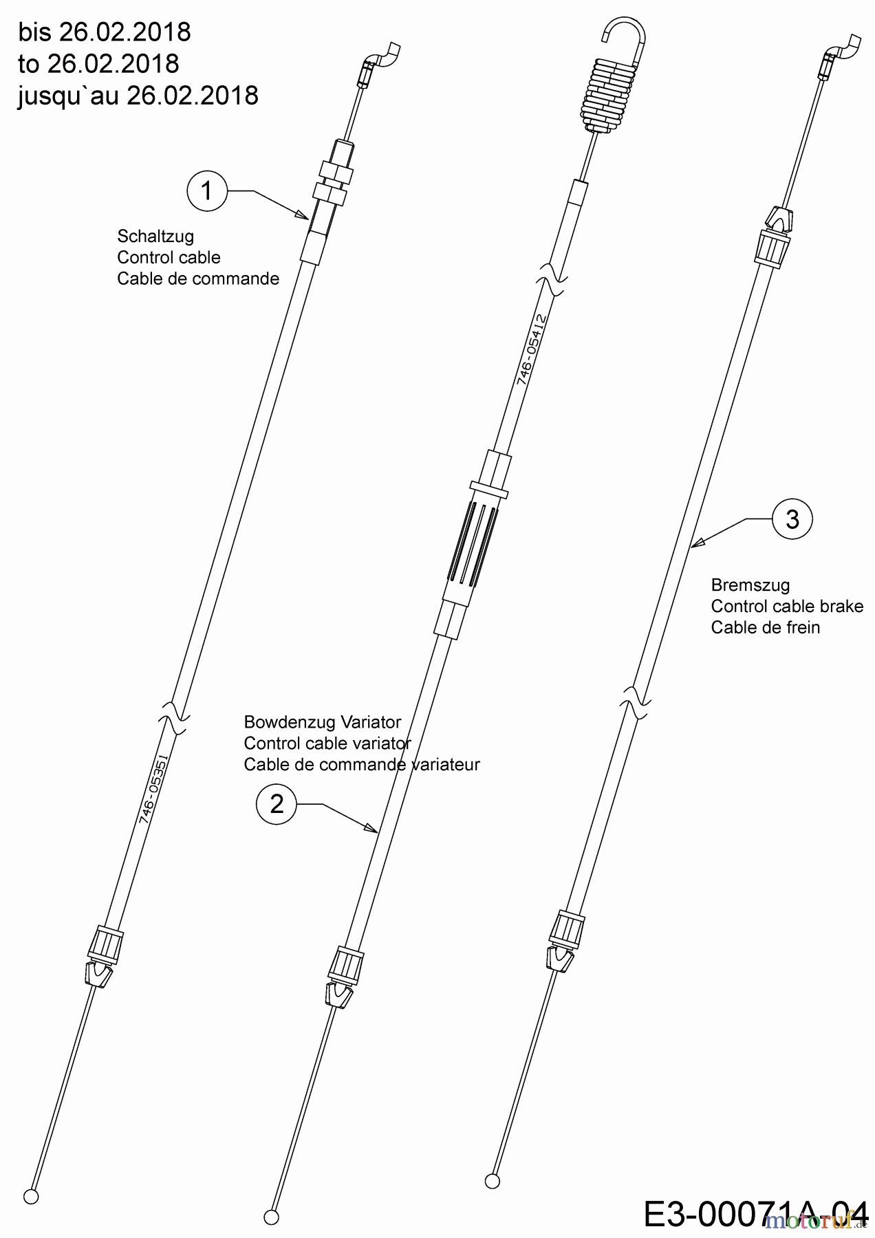  WOLF-Garten Expert Motormäher mit Antrieb Expert 53 B V 12AQZA7F650  (2018) Bowdenzüge bis 26.02.2018