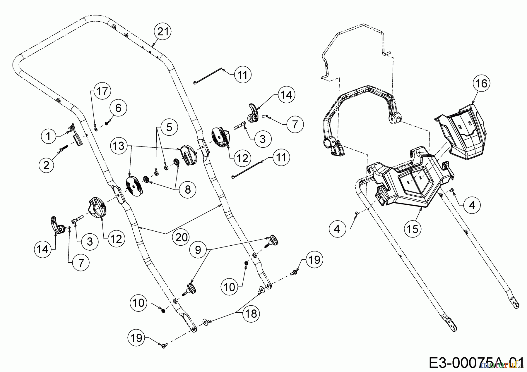  Wolf-Garten Motormäher mit Antrieb A 460 ASPHW 12AWTV5E650  (2018) Holm