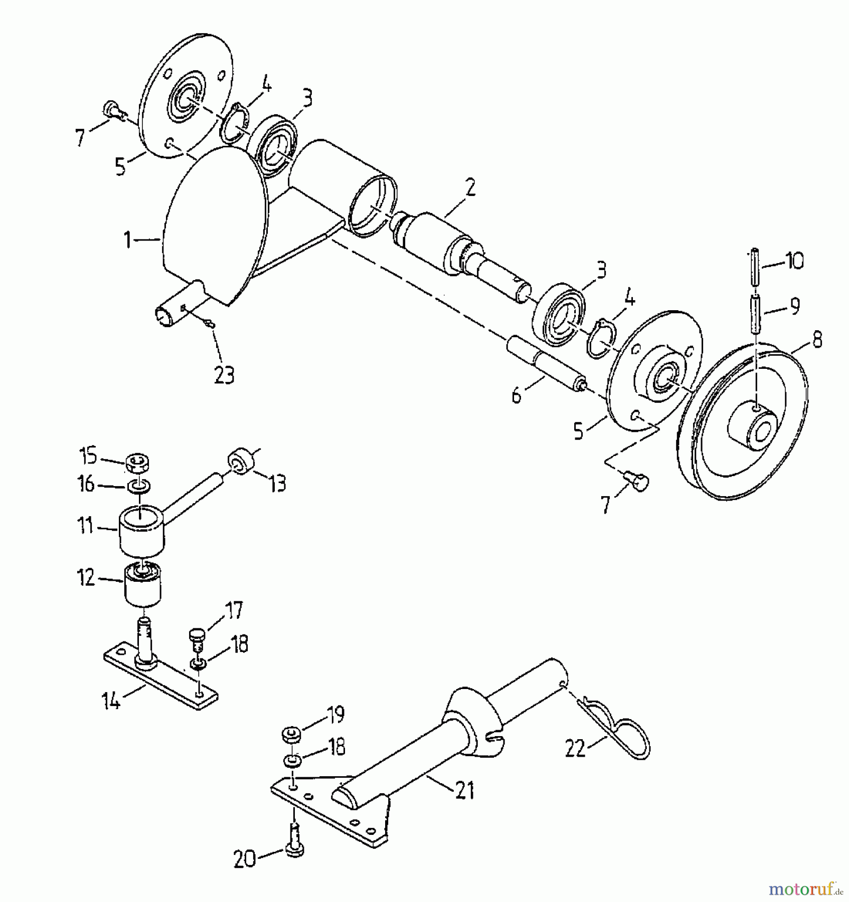  Gutbrod Balkenmäher BM 91 07517.04  (1998) Mähantrieb