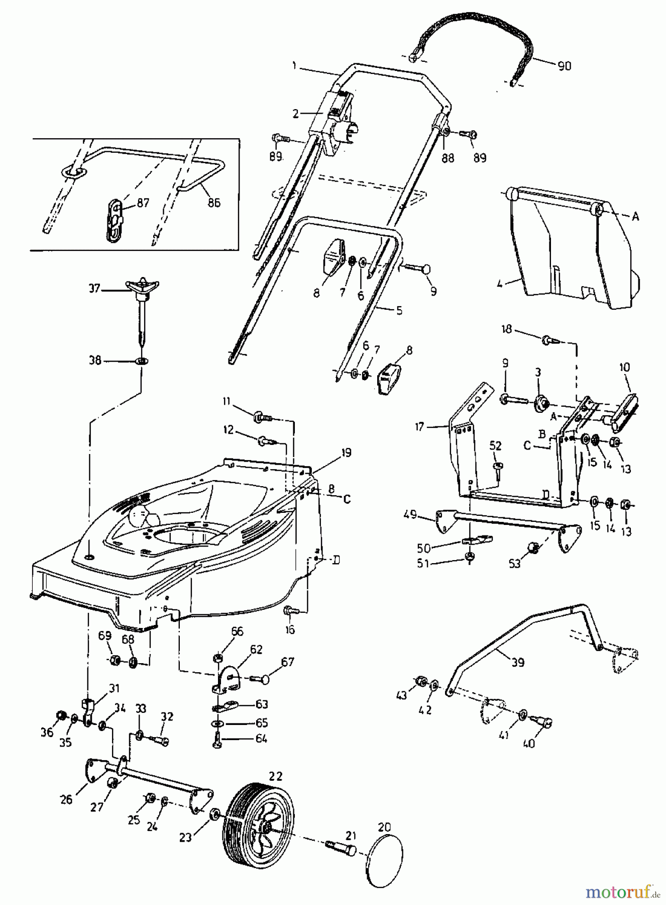  Gutbrod Elektromäher HE 48 L 18C-T5H-604  (2000) Grundgerät