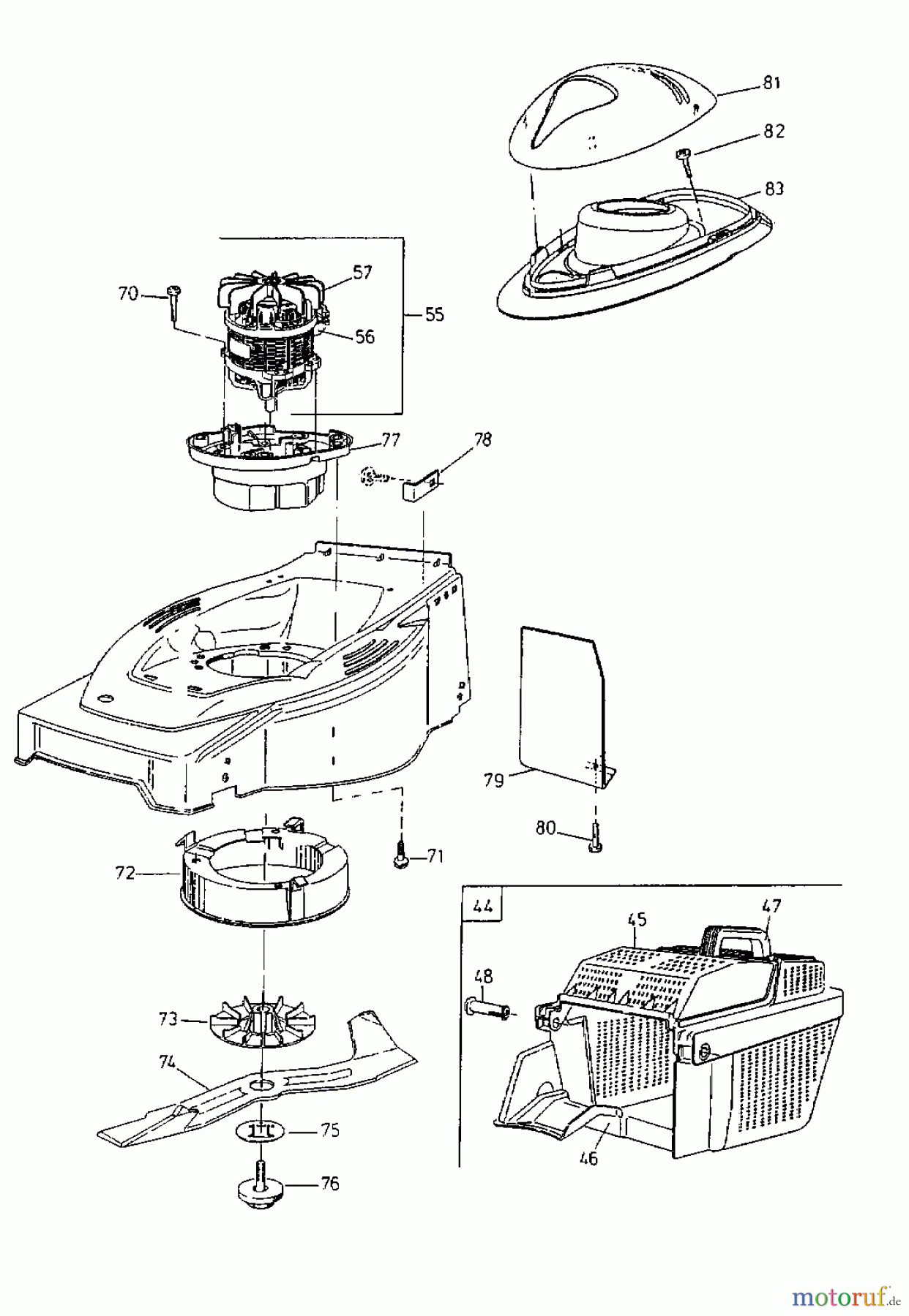  Gutbrod Elektromäher HE 48 L 18C-T5H-604  (2000) Grundgerät