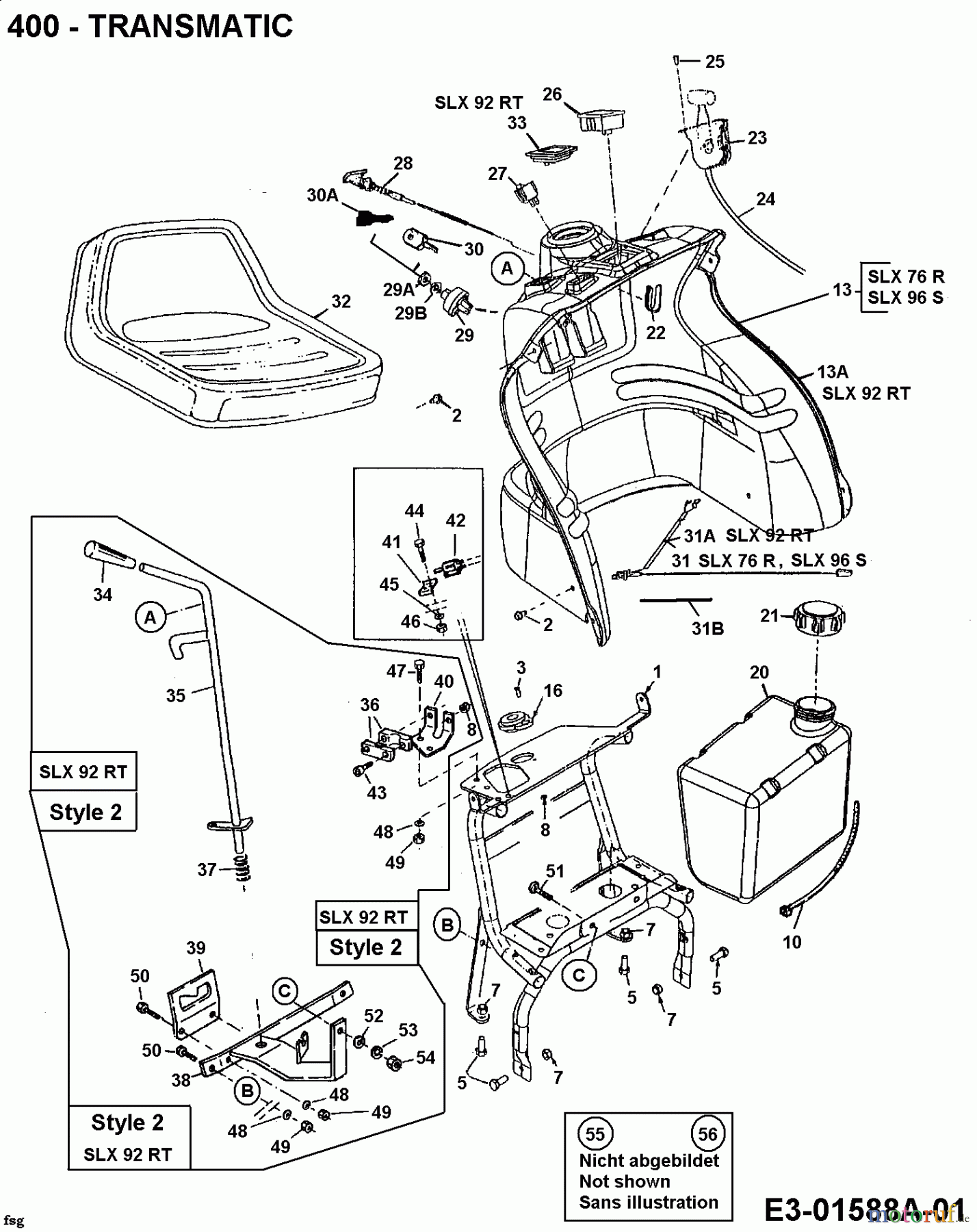  Gutbrod Rasentraktoren SLX 76 R 13AC476A690  (2002) Armaturenbrett