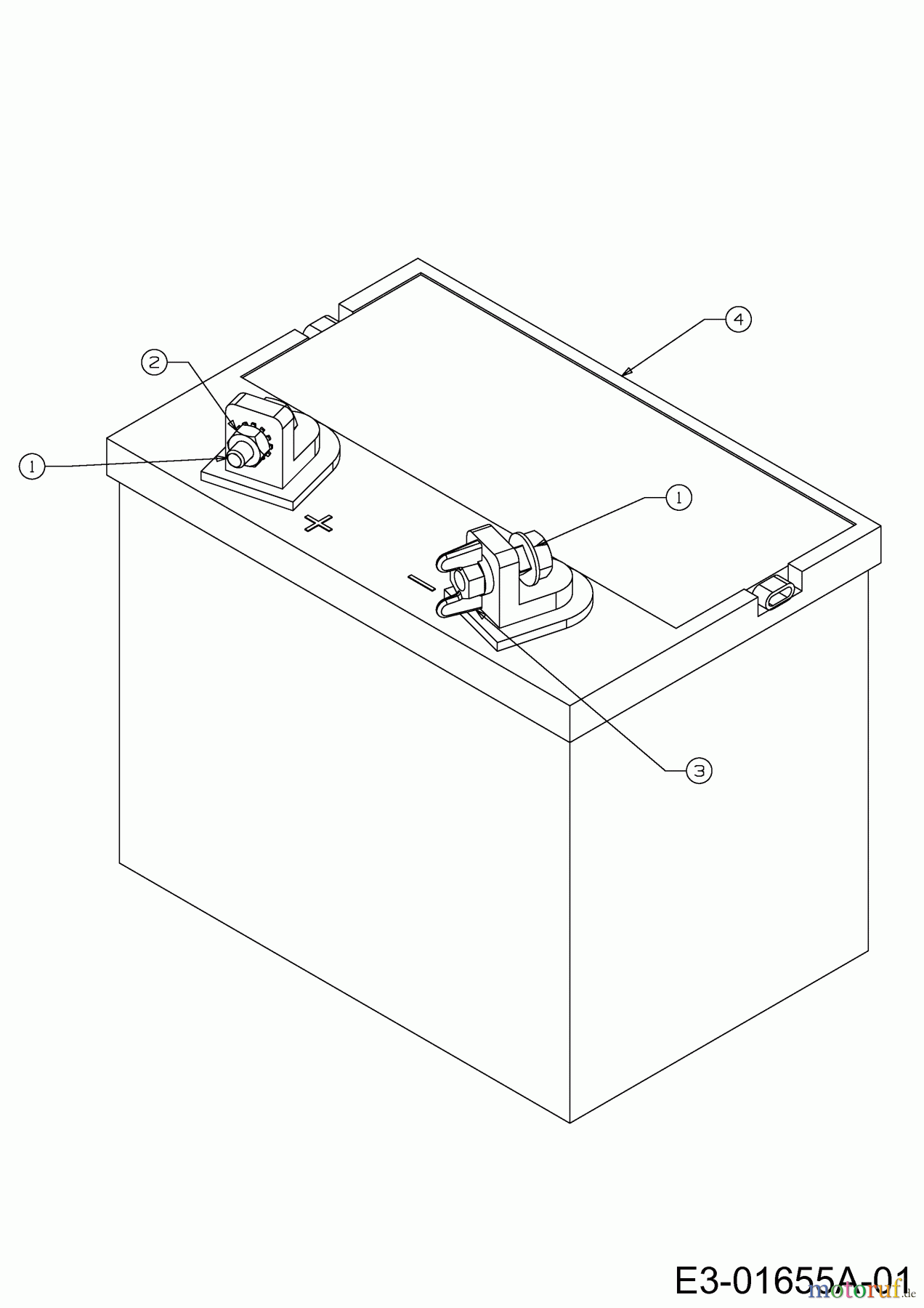  Cub Cadet Zero Turn i 1050 17AF9BKP709  (2009) Batterie