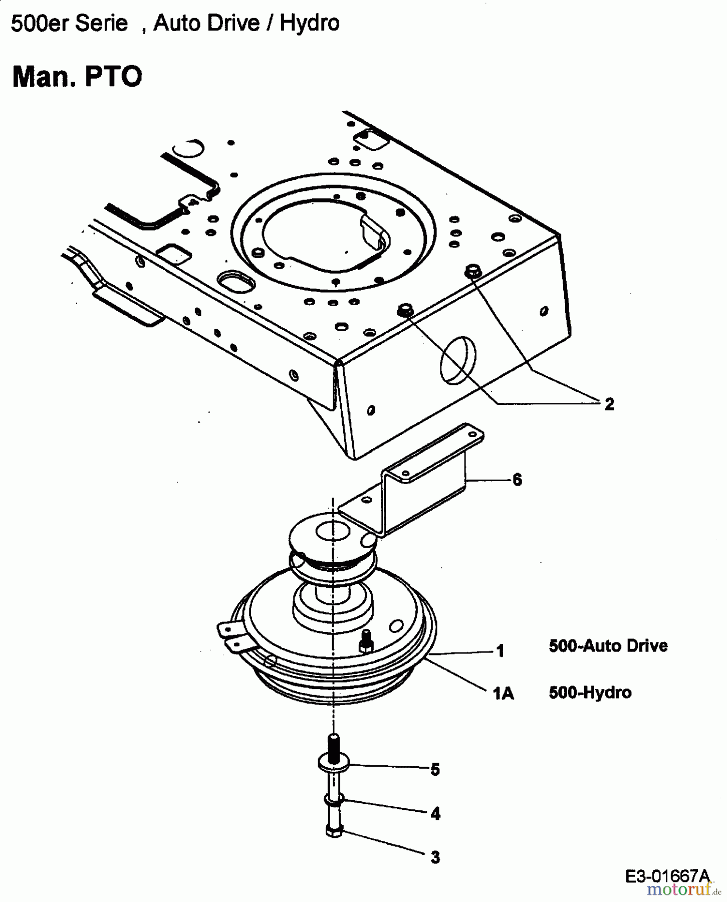  MTD Rasentraktoren SN 170 A 13AP518N670  (2002) Motorkeilriemenscheibe