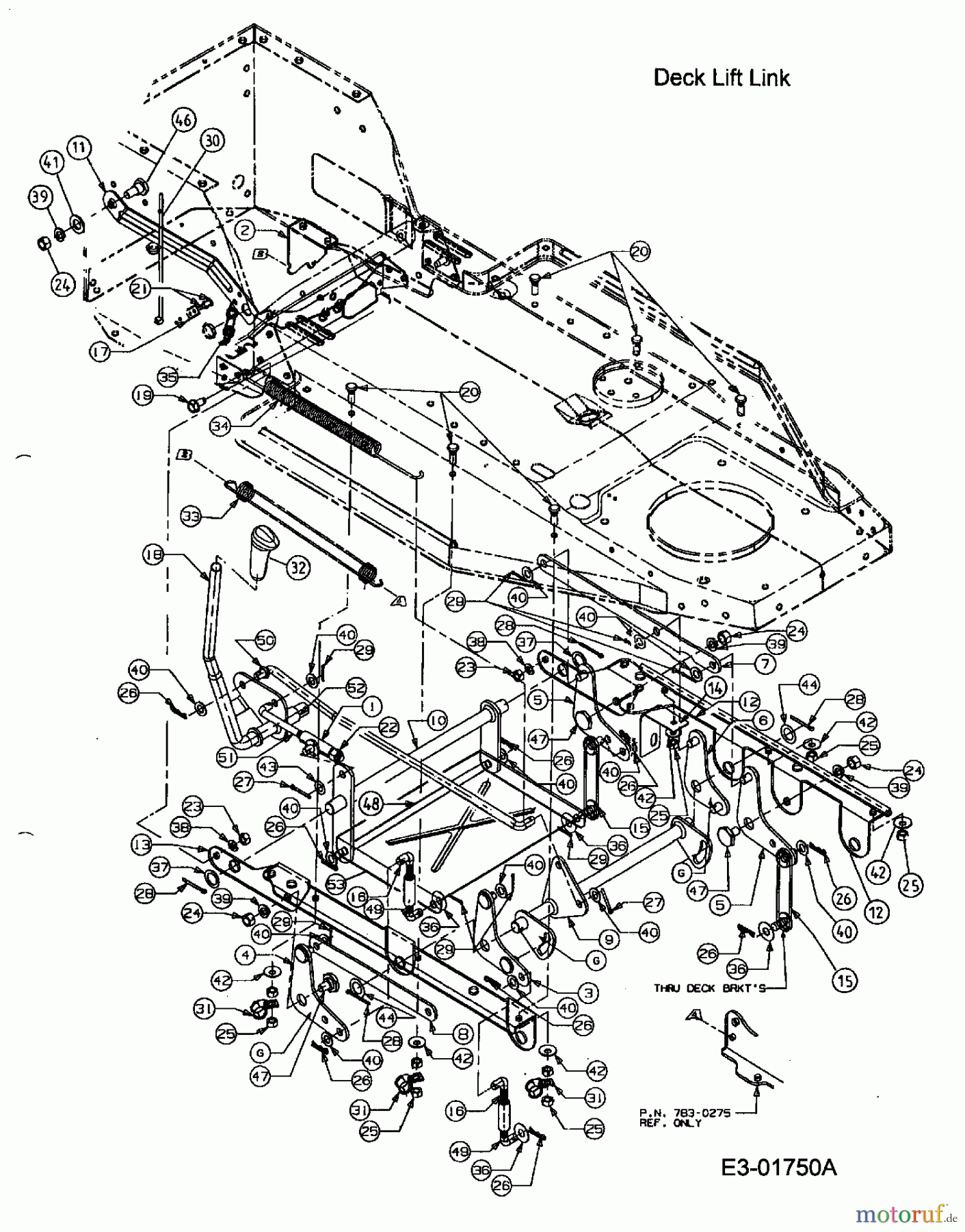  Oleo-Mac Rasentraktoren Polo 96 M 13AC479F636  (2003) Mähwerksaushebung