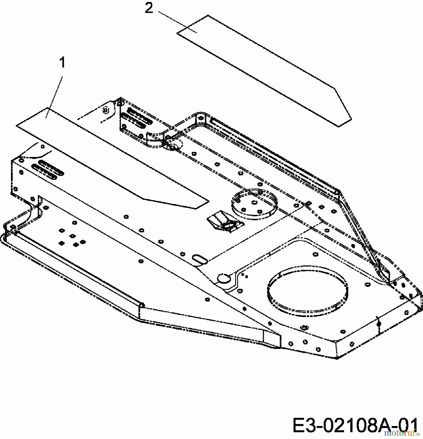  MTD Rasentraktoren RS 125/96 13D1452F400  (2007) Trittbrettbelag