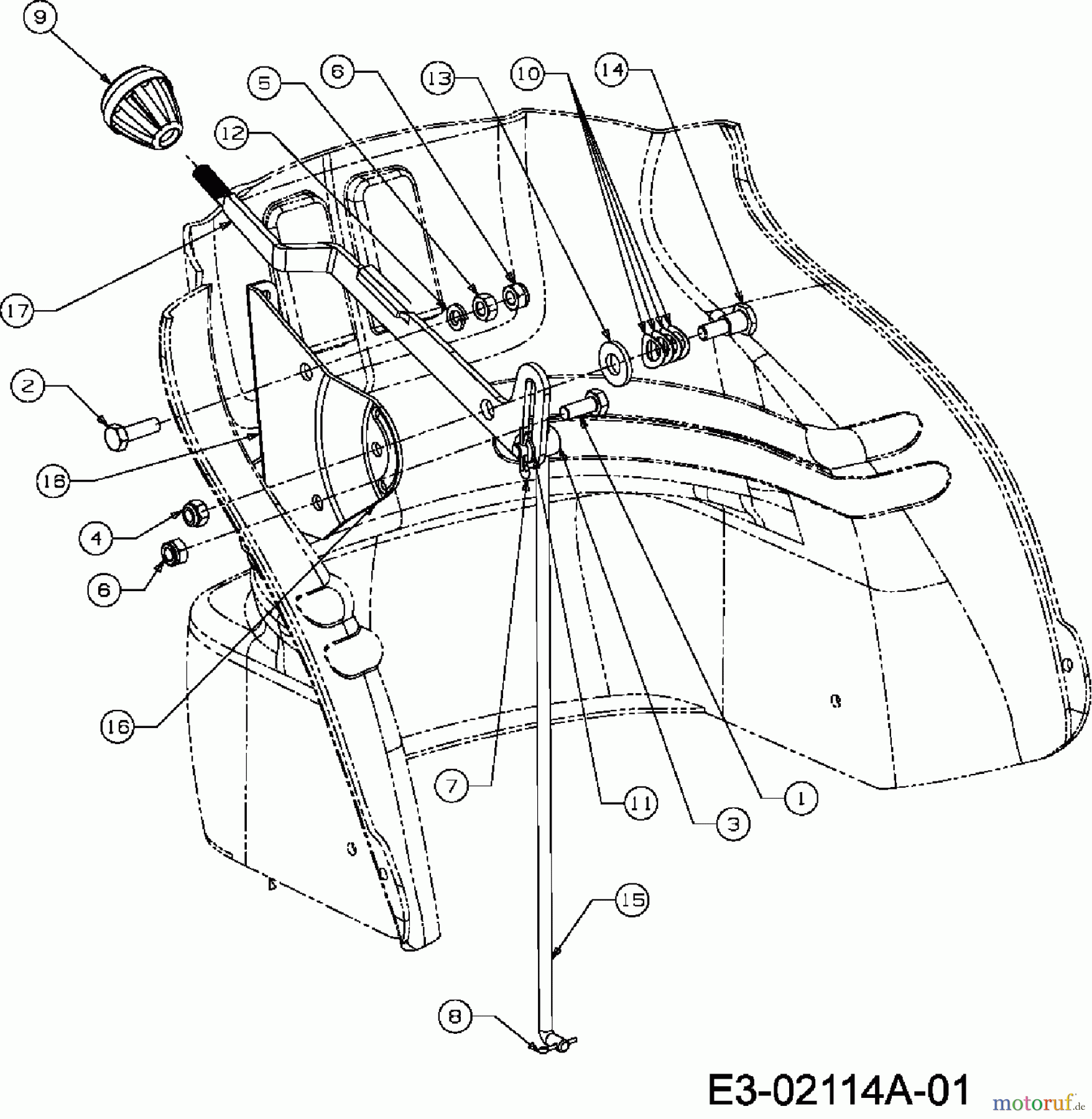  Gutbrod Rasentraktoren SLX 76 R 13DH476A690  (2007) Geschwindigkeitsregelung
