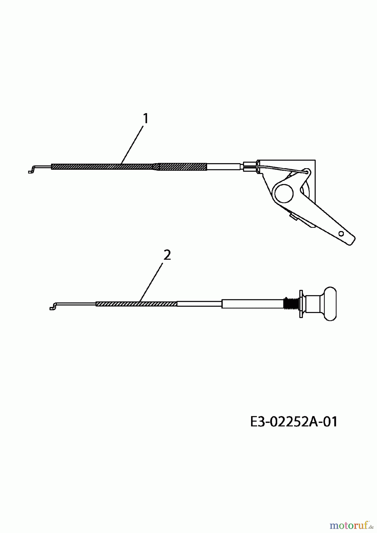  Gutbrod Rasentraktoren DLX 107 SALK 13AI606G690  (2004) Choke- und Gaszug