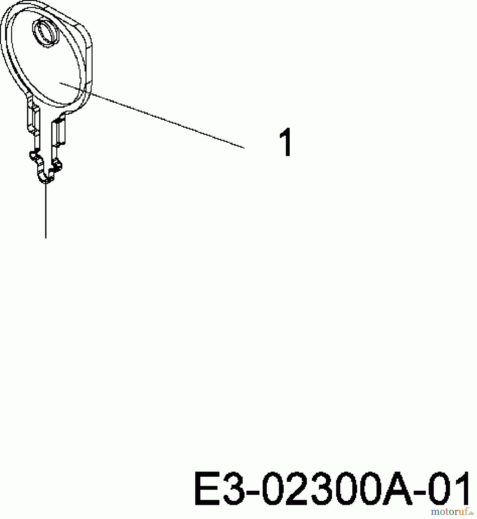  MTD Rasentraktoren RH 115/76 13D1452C670  (2007) Zündschlüssel