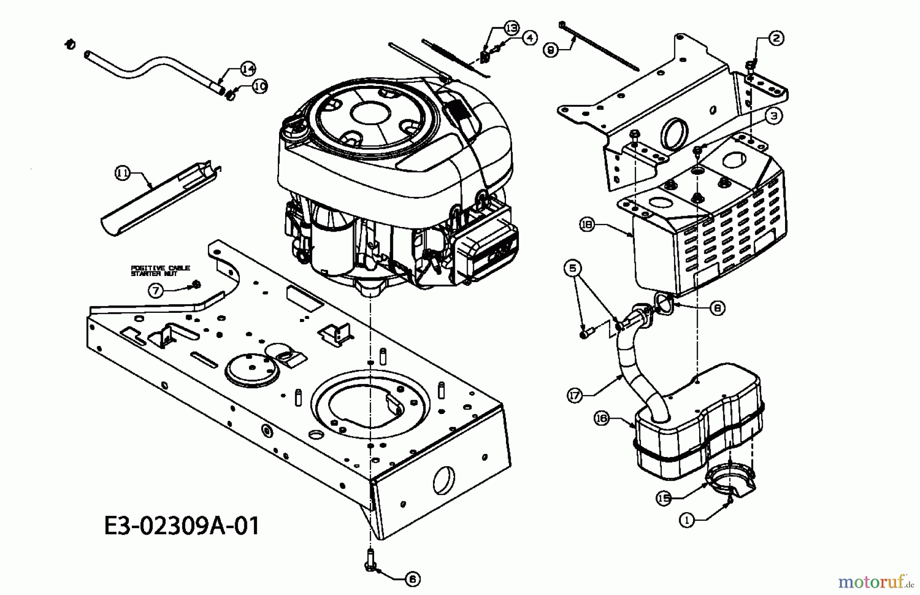  Motec Rasentraktoren MTBS 300 13AC662F630  (2004) Motorzubehör
