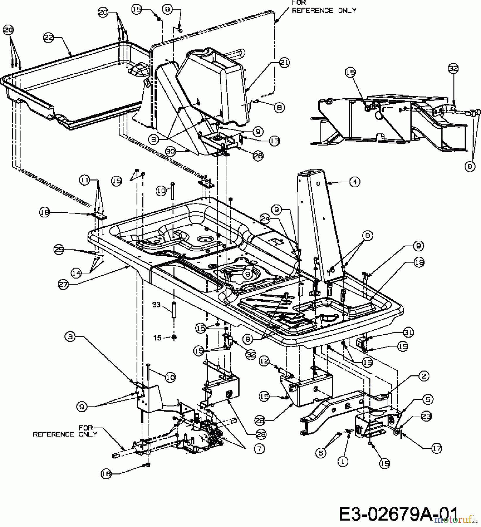  MTD ältere Modelle Rasentraktoren Pinto E-Start 13B5065-478  (2007) Rahmen, Vorderachse